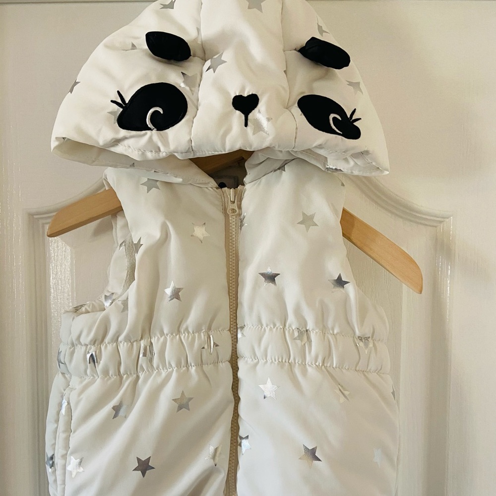 Panda puffer vest
